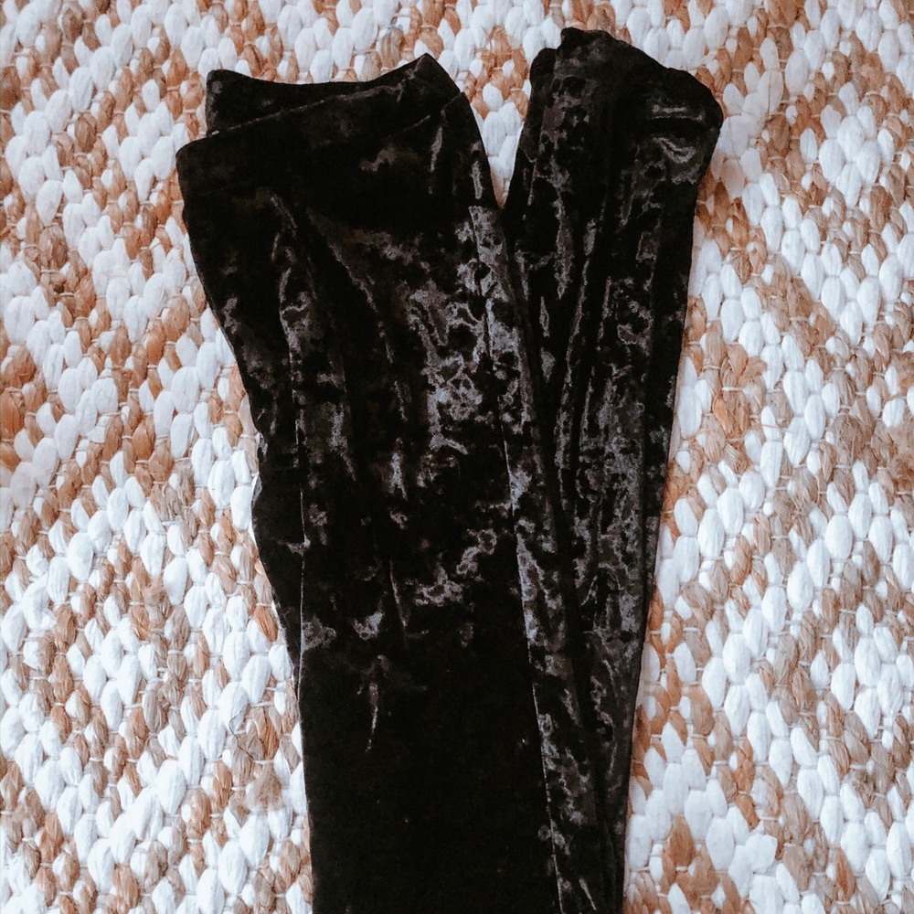 Velvet leggings